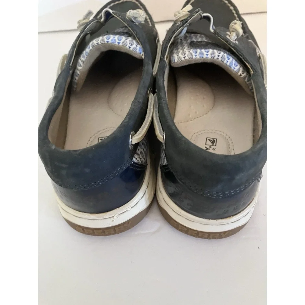 Sperry Top Sider Boat Shoes‎ Sz 6 Gray Leather Fish Lexington Women